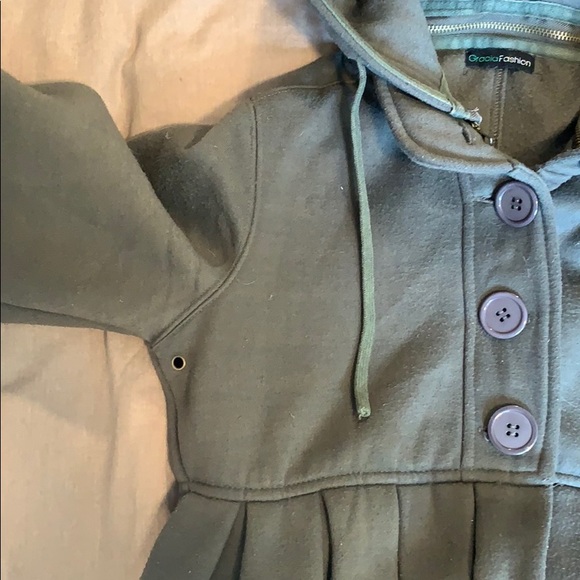 Gracia | Hooded Peacoat Style Coat - Picture 5 of 9